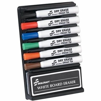 7520013527321 AbilityOne 6-Marker Dry Erase Kit