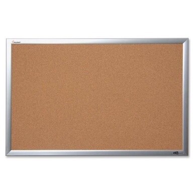 ABILITYONE GOVERNMENT ONLY 7195014840010 7195-01-484-0010  Bulletin Board, Natural Cork, 48" x 36", Aluminum Frame 1 EA