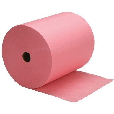 7920014910668 SKILCRAFT Industrial Shop Towels - Red - Fiber, Paper - Low Linting, Tear Resistant, Disposable - For Multi Surface, Multipurpose - 472 / Roll