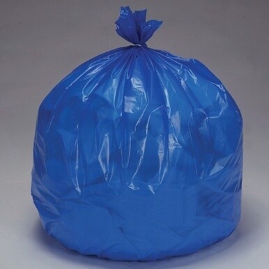 SKILCRAFT 33-gallon Linear Low Density Liners - 33 gal Capacity - Low Density - Blue - Linear Low-Density Polyethylene (LLDPE) - 100/Box - Multipurpose - Recycled