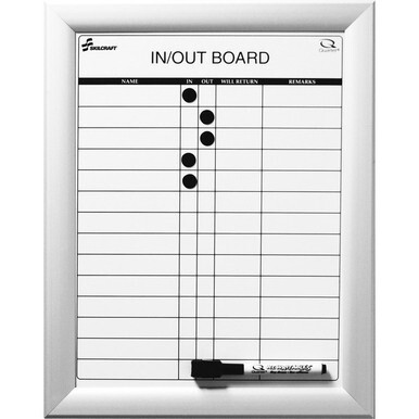 7520014845261 Government Only AbilityOne QuartetÆ/SKILCRAFTÆ In/Out Board - 14 Person Capacity
