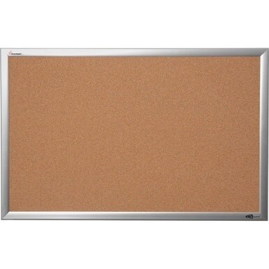 ABILITYONE GOVERNMENT ONLY 7195014840005 7195-01-484-0005  Bulletin Board, Natural Cork, 36" x 24", Aluminum Frame 1 EA