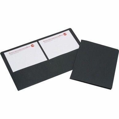 7510015552905 AbilityOne Double Pocket Portfolio - Black