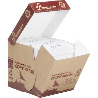 7530016111896 AbilityOne 100% Post-Consumer Recycled Convenience Copy Paper - Ream Wrapped - 5 Reams/BX