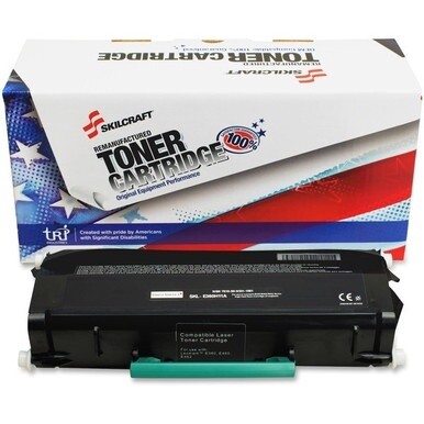 7510016419545 AbilityOne Remanufactured High Yield Toner Cartridge for Lexmark E360/E460/E462/X463/X464/X466 - Page Yield 9,000 - Black