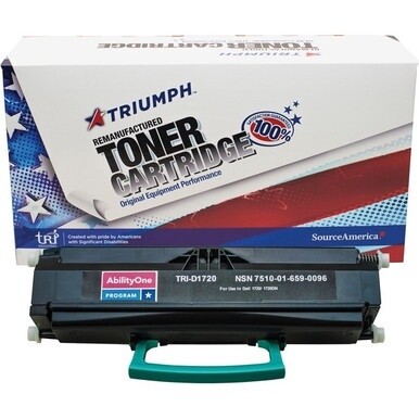 7510016590096 AbilityOne Remanufactured High Yield Toner Cartridge for Dell 1720 - Page Yield 6,000 - Black