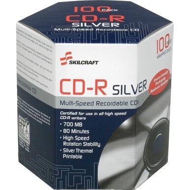 7045016582773 AbilityOne SKILCRAFTÆ Thermal Printable CD-R Discs