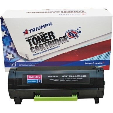 ABILITYONE 7510016590092 7510-01-659-0092  Toner Cartridge, Remanufactured Lexmark MS410/MS510/MS610, MX410/MX510/MX610 Series 1 EA
