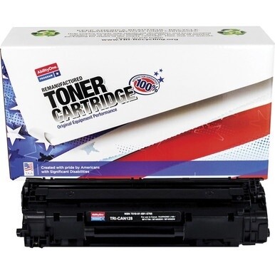 7510016915765 AbilityOne Remanufactured Toner Cartridge for Canon 3500B001AA (128) - Page Yield 2,100 - Black