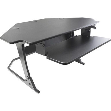 7110016925299 Government Only AbilityOne Corner Desktop Sit-Stand Workstation