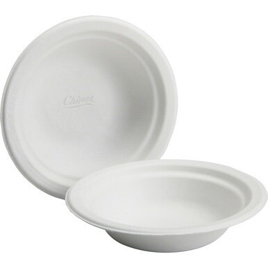 SKILCRAFT 8 oz Round Paper Bowls - Disposable - Microwave Safe - White - Paper Body - 1000 / Box