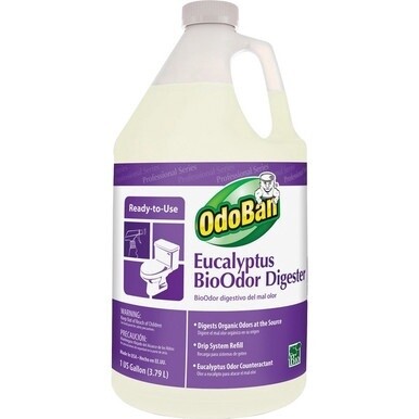 OdoBan Professional BioOdor Digester Refill - 128 fl oz (4 quart) - Eucalyptus Scent - 1 Each - Purple