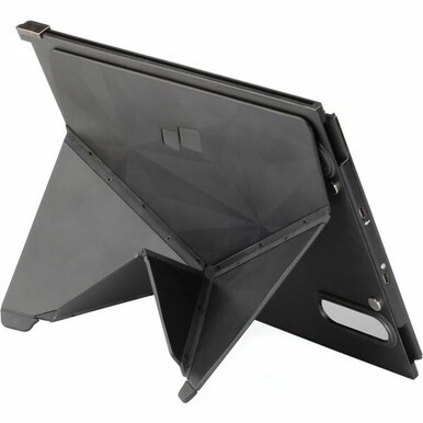 702500NIB0024 AbilityOne  SKILCRAFT Portable Laptop Monitor Kickstand - 0.2&quot; Height x 8&quot; Width x 10&quot; Depth - Black