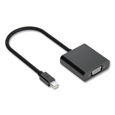 Mini DisplayPort to VGA Adapter, 6&quot;, Black