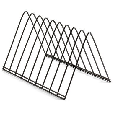 Officemate Triangle Wire Sorter - 7&quot; Height x 7&quot; Width x 11&quot; DepthDesktop - Sturdy - Black - Steel Wire - 1 Each