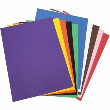 Tru-Ray Heavyweight Construction Paper - 0.50&quot;Height x 24&quot;Width x 18&quot;Length - 50 / Pack - Assorted - Sulphite