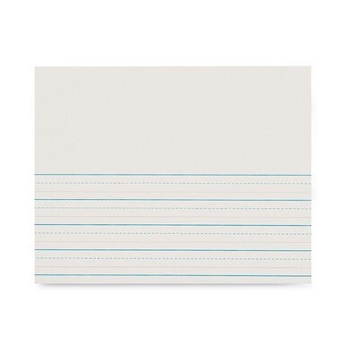 Multi-Program Picture Story Paper, 30 lb Bond Weight, 5/8&quot; Long Rule, One-Sided, 8.5 x 11, 500/Pack