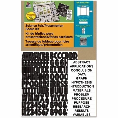 Pacon Science Fair Presentation Board - Science Project - 48&quot;Height x 36&quot;Width - 1 / Kit - White