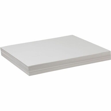 Pacon Drawing Paper - 500 Sheets - 18&quot; x 24&quot; - White Paper - Dual Purpose, Standard Weight - 500 / Ream