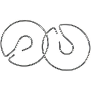 Pacon Chart Stand Rings - 4&quot; Diameter - Metal - Silver