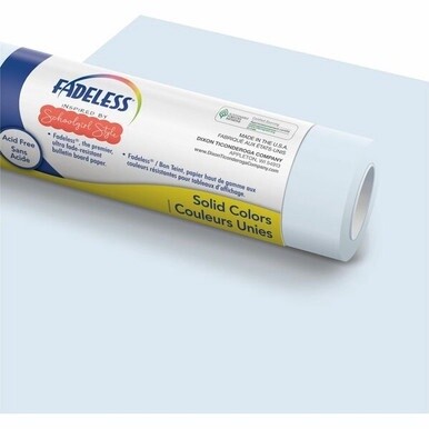 Fadeless Bulletin Board Paper Rolls - Bulletin Board, Classroom, Art - 48&quot;Width x 50 ftLength - 50 lb Basis Weight - 1 Roll - Cotton Candy Cloud