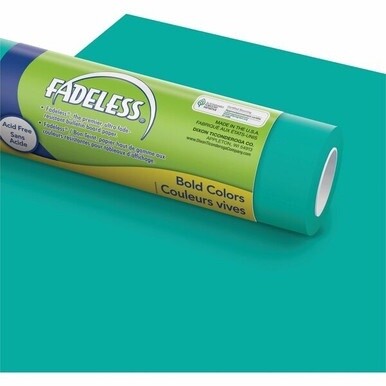 Pacon Fadeless Construction Paper - Bulletin Board - 48&quot;Height x 50 ftWidth x 1.50&quot;Length - 1 / Roll - Teal