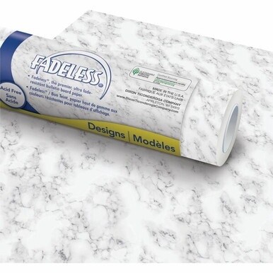 Fadeless Bulletin Board Paper Rolls - Art Project, Craft Project, School, Home, Office Project - 48&quot;Width x 50 ftLength - 50 lb Basis Weight - 1 Each - White