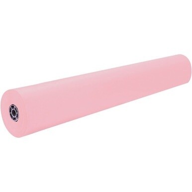 Rainbow Kraft Colored Kraft Duo-Finish Kraft Paper - ClassRoom Project - 36&quot;Width x 1000 ftLength - 1 / Roll - Pink - Kraft