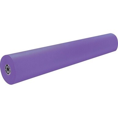 Rainbow Kraft Colored Kraft Duo-Finish Kraft Paper - ClassRoom Project - 36&quot;Width x 1000 ftLength - 1 / Roll - Purple - Kraft