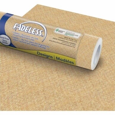 Fadeless Bulletin Board Paper Rolls - Art Project, Craft Project, School, Home, Office Project - 48&quot;Width x 50 ftLength - 50 lb Basis Weight - 1 Each - Brown