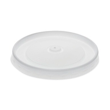 Paper Soup Cup Lid, For 32 oz Soup Cups, 3.13&quot; Diameter x 0.69&quot;h, White, Plastic, 500/Carton