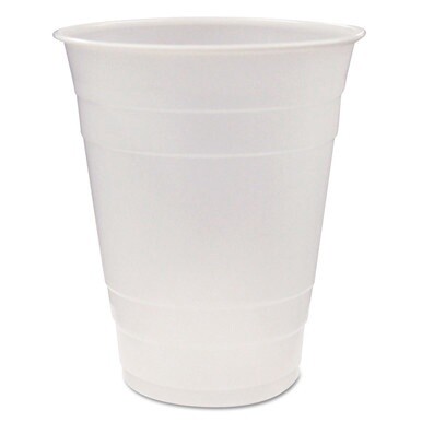 Translucent Drink Cups, 16 oz, Clear, 80/Pack, 12 Packs/Carton