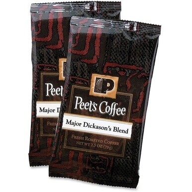 Peet&#39;s Coffee&amp;trade; Major Dickason&#39;s Blend Coffee - Smooth - 2.5 oz Per Pack - 18 / Box