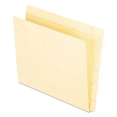 Manila Conversion Folders, Straight Tabs, Letter Size, 0.75&quot; Expansion, Manila, 100/Box