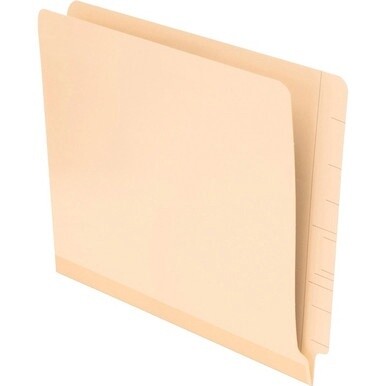Pendaflex Letter Recycled End Tab File Folder - 8 1/2&quot; x 11&quot; - Poly - Manila - 10% Recycled - 100 / Box