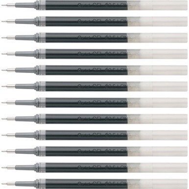 EnerGel Liquid Gel Pen Refill - 0.50 mm, Fine Point - Black Ink - Smudge Proof, Smear Proof, Quick-drying Ink, Glob-free, Smooth Writing - 12 / Box