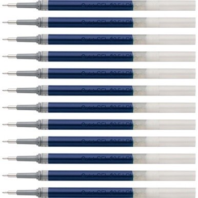 EnerGel Liquid Gel Pen Refill - 0.50 mm, Fine Point - Blue Ink - Smudge Proof, Smear Proof, Quick-drying Ink, Glob-free, Smooth Writing - 12 / Box