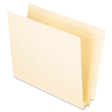 Manila End Tab Expansion Folders, Straight Tabs, Legal Size, 1.5&quot; Expansion, Manila, 50/Box