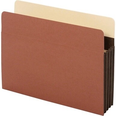 Pendaflex Letter Recycled Expanding File - 8 1/2&quot; x 11&quot; - 3 1/2&quot; Expansion - Tyvek - Brown - 10% Recycled - 10 / Box