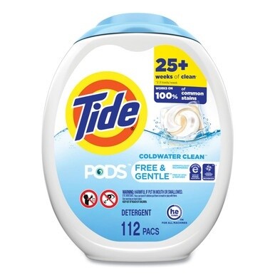 PODS, Free &amp; Gentle, Unscented, 112 Pods/Pack