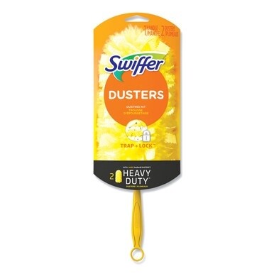 Heavy Duty Dusters Starter Kit, 6&quot; Handle with Two Disposable Dusters
