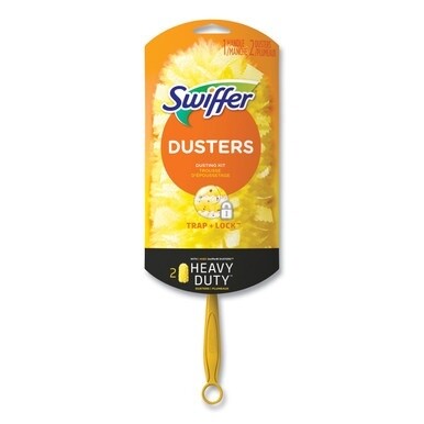 Heavy Duty Dusters Starter Kit, 6&quot; Handle with Two Disposable Dusters, 4 Kits/Carton