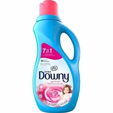 Downy Ultra Fabric Conditioner - 44 oz (2.75 lb) - April Fresh Scent - 1 Bottle - Light Blue