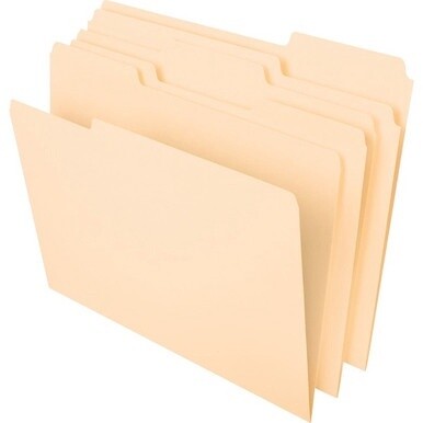 Pendaflex 1/3 Tab Cut Letter Expanding File - 8 1/2&quot; x 11&quot; - 3/4&quot; Expansion - Assorted Position Tab Position - Manila - 50 / Box