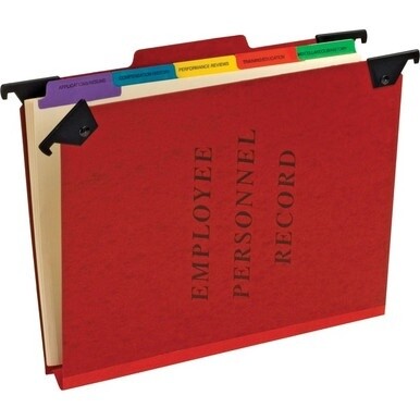 Pendaflex 1/3 Tab Cut Letter Recycled Hanging Folder - 8 1/2&quot; x 11&quot; - 2&quot; Expansion - 1&quot; Fastener Capacity - Top Tab Location - Red - 65% Recycled - 1 Each