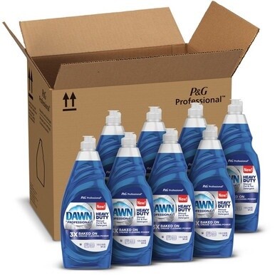 Dawn Manual Pot/Pan Detergent - 38 fl oz (1.2 quart) - 8 / Carton - Blue