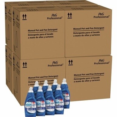 Dawn Manual Pot/Pan Detergent - 38 fl oz (1.2 quart) - 64 / Pallet - Blue