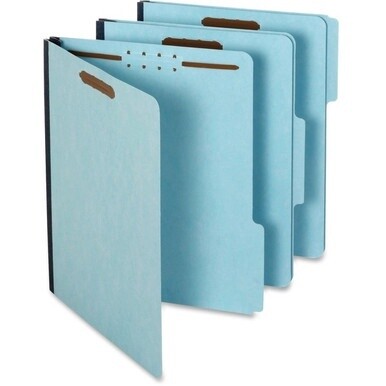 Pendaflex 1/3 Tab Cut Letter Recycled Classification Folder - 8 1/2&quot; x 11&quot; - 1&quot; Expansion - 2 Fastener(s) - 2&quot; Fastener Capacity for Folder - Top Tab Location - Assorted Position Tab Position - Pressb