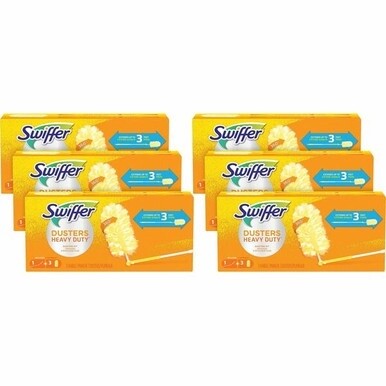 Swiffer 360 Dusters Extender Kit - 36&quot; Handle Length - Plastic Handle - 6 / Carton - White