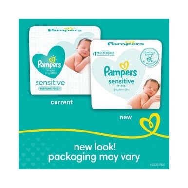 Sensitive Baby Wipes, 1-Ply, 6.8 x 7, Unscented, White, 56/Pack, 8 Packs/Carton